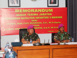 Memorandum Serah Terima Jabatan Danyonif 9 Marinir