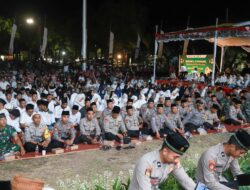 Cooling System Untuk Pilkada Damai, Polres Jombang Ajak Ribuan Warga Bersholawat