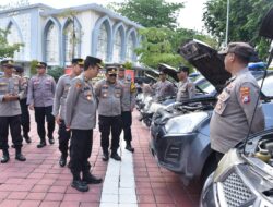 Pengecekan Kendaraan Dinas Dan Almatsus di Polres Gresik: Menjamin Kesiapan Operasi Mantap Praja 2024