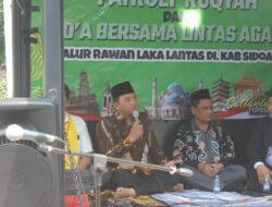 Ops Zebra Semeru 2024 Polisi Gelar Doa Bersama Di Jalur Rawan Laka Lantas Di Sidoarjo