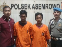 Rusak Gembok Pagar, 2 Pelaku Curanmor Berhasil Di Ciduk Unit Reskrim Polsek Asemrowo