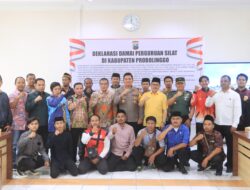 Harkamtibmas Pilkada 2024 Perguruan Silat Gelar Ikrar Kesepakatan dan Komitmen Damai Di Mapolres Probolinggo