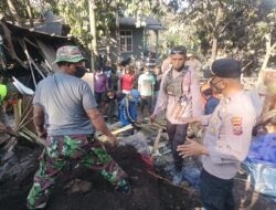 Polres Flotim Bergerak Cepat Bantu Korban Erupsi Gunung Lewotobi