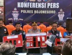 Patuhi Instruksi Kapolri, 13 Pengedar Narkoba Berhasil Di Bekuk Polres Bojonegoro