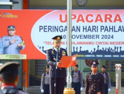 Polres Gresik Gelar Upacara Peringatan Hari Pahlawan Nasional, Terus Berinovasi dan berkontribusi Untuk Negara