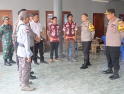 Aman! Pengamanan Berlapis, Kapolres Pasuruan Pantau Gudang Logistik PPS Di Dua Desa