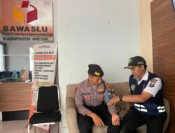 Polres Gresik Periksa Kesehatan Petugas Pengamanan KPU Dan Bawaslu
