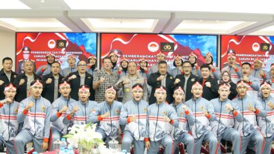 Lepas Tim Taekwondo Garbha Presisi Ke Vietnam, Irwasum Polri: Jaga Nama Baik Institusi Dan Negara, Junjung Sportivitas