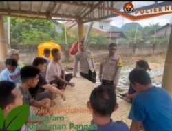 Bhabinkamtibmas Djefrianus A. Pindo Mengajak Pemuda Nanganesa Untuk Dukung Program Ketahanan Pangan Pemerintah