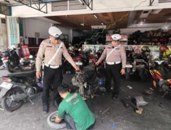 Satlantas Polres Gresik Gencarkan Razia Knalpot Brong Jelang Tahun Baru