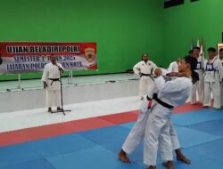 Asah Kemampuan Individu Polres Madiun Kota Gelar Latihan Dan Ujian Beladiri