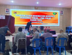Jaga Kesehatan, Jaga Kinerja: Polresta Mataram Gelar Pemeriksaan Kesehatan Berkala
