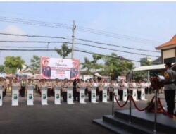 Polres Bojonegoro Gelar Upacara Sertijab Kasat Resnarkoba dan Delapan Kapolsek Jajaran