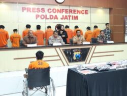 Polda Jatim Amankan 11 Tersangka Curanmor, Ketua Komplotan Yang Serang Polisi Diberi Tindakan Tegas Terukur