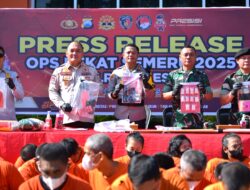 Operasi Pekat Semeru 2025, Polres Gresik Berhasil Ungkap 121 Kasus Amankan 146 Tersangka