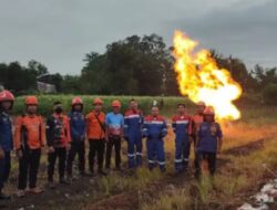 Semburan Api Perut Bumi Gegerkan Warga Klepek Bojonegoro