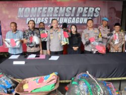 Polres Tulungagung Tetapkan 7 Tersangka Kasus Balon Udara Berpetasan 105 buah