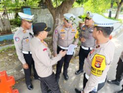 Pastikan Kamtibselcar lantas Saat Lebaran Tupat, Kapolsek Ampenan Cek Jalur Di Wilayah hukumnya