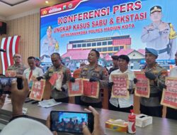 Polres Madiun Kota Ciduk Pengedar Narkoba Kelas Kakap ,Sita Lebih 1 Kilogram Sabu Dan Ratusan Butir Ekstasi