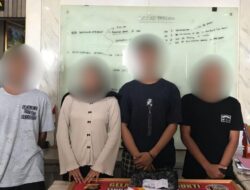 Beli Ganja Patungan, 3 Pria Dan 1 Wanita Di Mataram Ditangkap Polisi