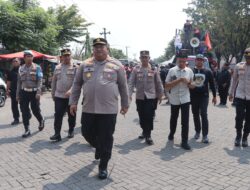 Polres Pasuruan Sukses Jamin Kelancaran Aksi Buruh Dari Start Hingga Finish