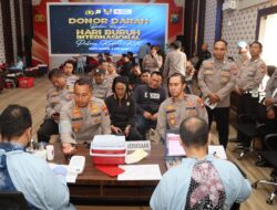Peringati May Day, Polres Kediri Kota Gelar Donor Darah Bersama Serikat Pekerja