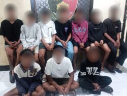 10 Pelaku Pengeroyokan, 7 Diantaranya Masih Dibawah Umur Di Amankan Polresta Mataram