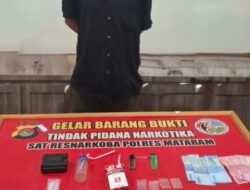 Kedapatan Bawa 3 Gram Sabu, Seorang Pemuda Di Amankan Satresnarkoba Polresta Mataram
