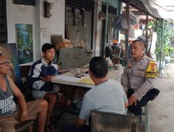 Bhabinkamtibmas Kelurahan Sapta Marga Berupaya Selalu Hadir Untuk Masyarakat