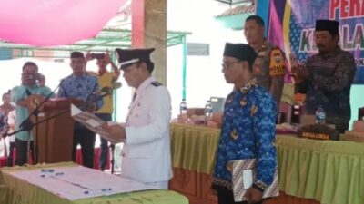 Pelantikan Kasun Kadungrejo Berjalan Lancar Meriah, Kades Menyampaikan Tugas Perangkat Desa itu Berat