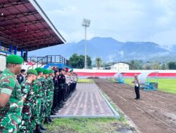 Polres Ende Laksanakan Pengamanan Pertandingan Pra ETMC 2025 di Stadion Marilonga