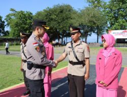 Polres Ende Gelar Sertijab Kapolsek Pulau Ende, Kapolres Ende Ingatkan Berikan Pelayanan Terbaik kepada Masyarakat