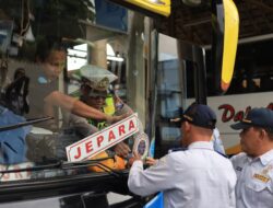Jelang Nataru 2026, Satlantas Polres Gresik dan Dishub Gelar Ramcheck Ketat Di Terminal Bunder