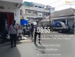 Satgas Preemtif Ops Lilin Turangga 2025 Polres Ende Berikan Imbauan Tertib Berlalulintas kepada Masyarakat