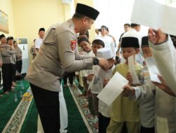 Peringati Isra Mi’raj 1447 H, Polres Gresik Gelar Binrohtal Dan Santuni Anak Yatim