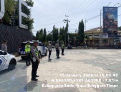 Pastikan Keamanan Diakhir Pekan, Tim UKL 1 Gelar Patroli KRYD Di Sejumlah Titik Vital Di Kota Ende