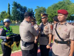 Kapolres Ende pimpin Upacara Serah Terima Empat Pejabat Baru
