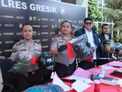 Kapolres Gresik Ungkap Lima Kasus Kejahatan, Korban Bersyukur Motor Dan Barang Berharga Kembali