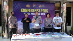Polres Pasuruan Kota Amankan 4 Tersangka Pengeroyokan Remaja Di GOR Untung Suropati