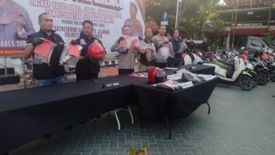 Polrestabes Surabaya Selesaikan 163 Kasus Kejahatan, 192 Tersangka Diamankan Dalam 5 Bulan