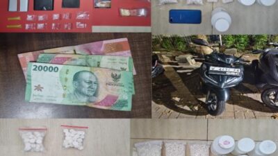 Satresnarkoba Polres Gresik Gulung Jaringan Narkoba Antarwilayah, Lima Pengedar Ribuan Pil Koplo Dan Sabu Disikat