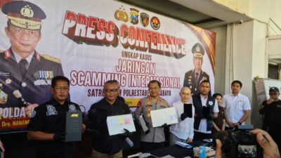 Polrestabes Surabaya Amankan 45 Tersangka Dari Pengembangan Penyidikan Kasus Siber Internasional
