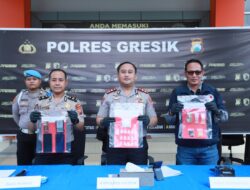 Polres Gresik Bongkar Peredaran Sabu Sistem Ranjau di wilayah selatan, Dua Kurir Dibekuk dengan Barang Bukti 38 Gram