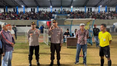 Junjung Tinggi Sportivitas, KabagOps Polres Ende Imbau Suporter Lio Timur dan Wolowaru Jaga Kondusivitas Bupati Ende Cup 2026