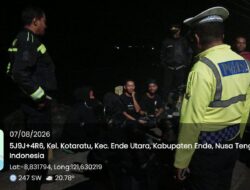 Ciptakan Kamseltibcarlantas di Jalan, Satlantas Polres Ende Polda NTT Sisir Jalanan Lewat Patroli Blue Light