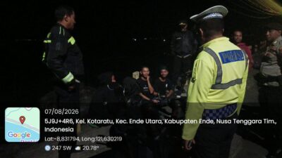 Ciptakan Kamseltibcarlantas di Jalan, Satlantas Polres Ende Polda NTT Sisir Jalanan Lewat Patroli Blue Light