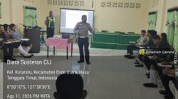 Tanamkan Karakter Tertib Lalu Lintas, Satlantas Polres Ende Polda NTT Gelar Police Goes to School Anggota Paskibraka 2026