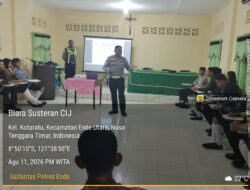 Tanamkan Karakter Tertib Lalu Lintas, Satlantas Polres Ende Polda NTT Gelar Police Goes to School Anggota Paskibraka 2026