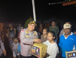 Respon Cepat Bencana Gempa, Polres Ende Distribusikan 100 Paket Bansos di Kecamatan Nangapanda