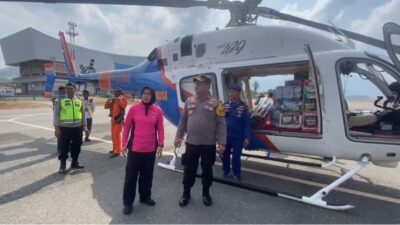 Aksi Sigap Polres Ende, Helikopter Dikerahkan Tembus Desa Terisolir Demi Salurkan Bantuan Logistik